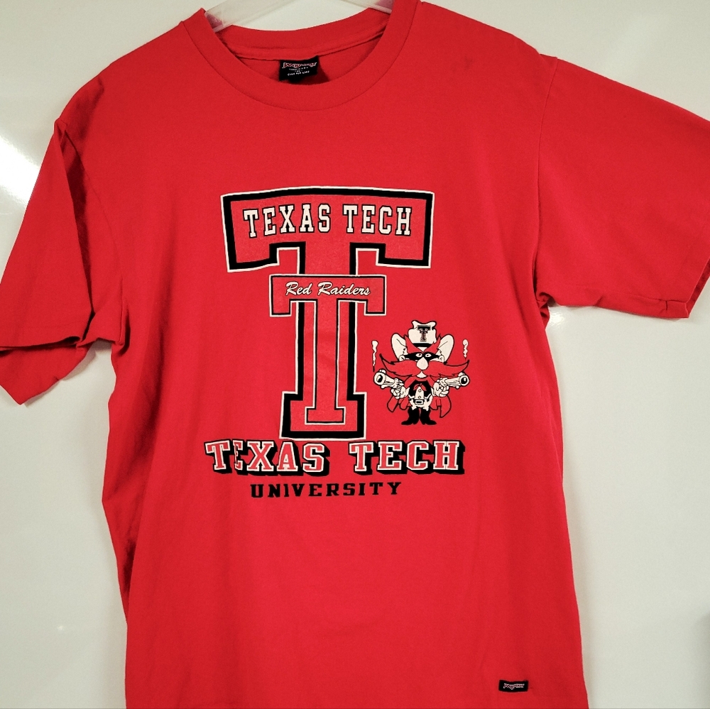 Vintage Texas Tech Red Raiders NCAA JanSport Tee – Made in USA – Big Logo XL